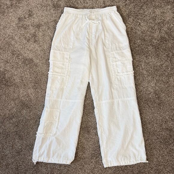 Cinq a Sept Women's Small Ruffle Nitsan Parachute Pants Cargo Y2K Designer $325 - Picture 2 of 16